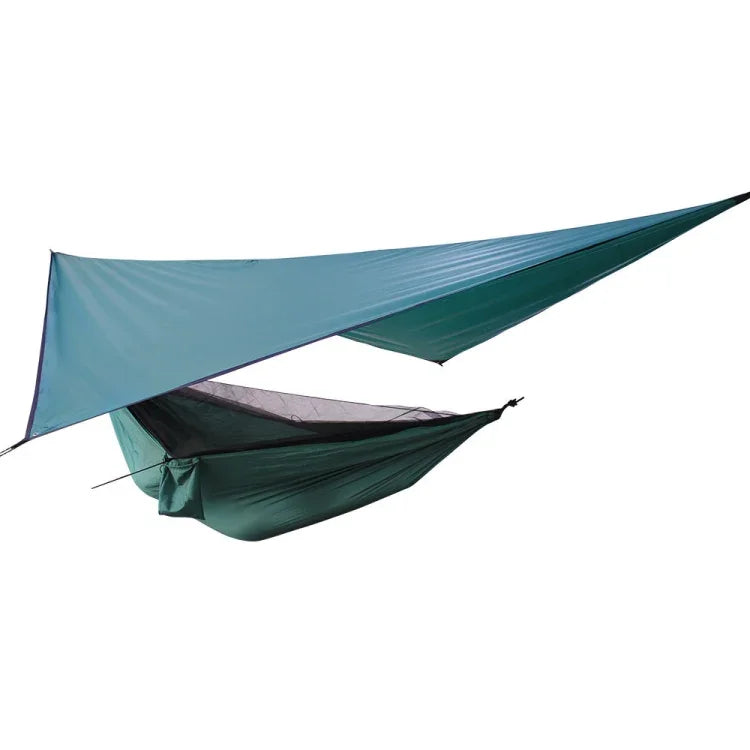 Rede Mosquiteira Impermeável para Exterior, Conjunto de Rede para Rede de Descanso, 360x290cm Verde Lago