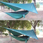 Rede Mosquiteira Impermeável para Exterior, Conjunto de Rede para Rede de Descanso, 360x290cm Verde Lago