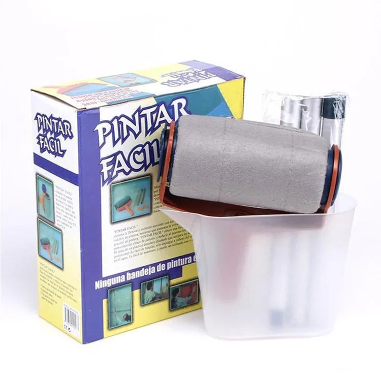 Pintar Facil Conjunto Multifuncional de Rolo e Pincel para Pintura, Conjunto de Pincéis