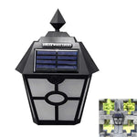 Lâmpada de Parede LED Retro Solar Hexagonal para Exterior com Sensor de Luz para Paisagem