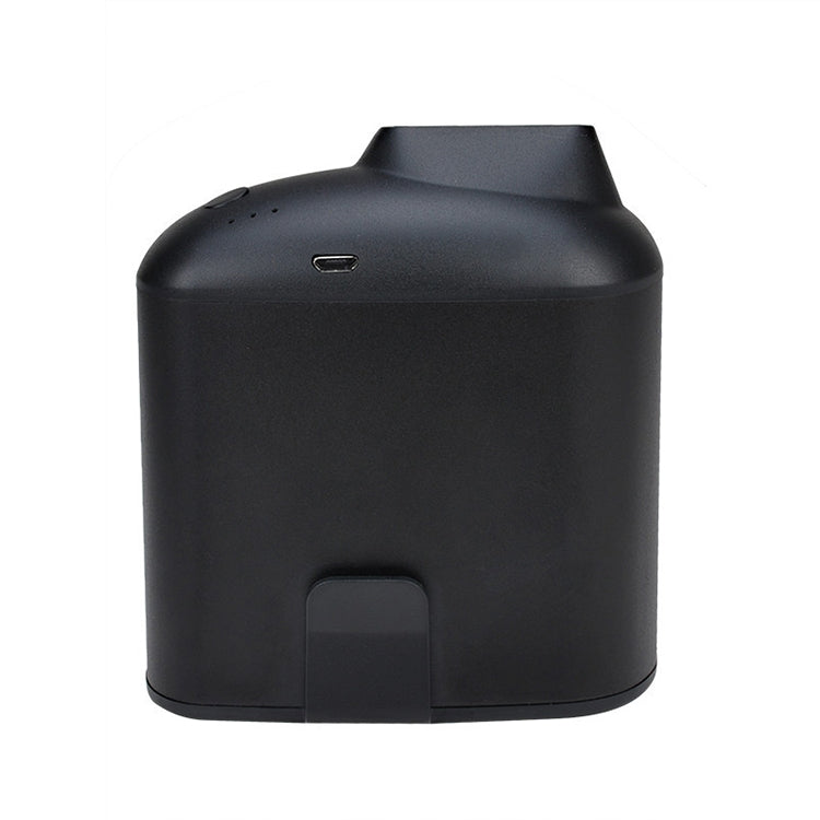 Ventoinha portátil criativa USB para pendurar na cintura com três velocidades ajustáveis, preta, cinzenta