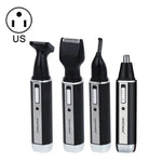 APARADOR SPORTSMAN 4 em 1 Recarregável para Ouvido, Nariz, Barba, Rosto, Sobrancelhas e Cabelo para Homem, Plugue EUA (Preto, 110V), Plugue EUA