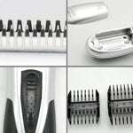 Aparador de Cabelo Elétrico a Pilhas para Crianças Máquina de Cortar Cabelo para Homem (Prateado)