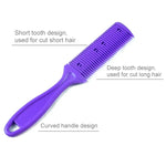 3 Peças de Ferramentas para Cabelo Faca Dupla Pente Aparador de Franja Dispositivo de Afinar Cortador de Cabelo, Entrega de Cor Aleatória, 10 Peças Entrega de Cor Aleatória