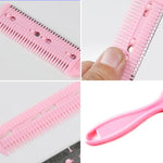 3 Peças de Ferramentas para Cabelo Faca Dupla Pente Aparador de Franja Dispositivo de Afinar Cortador de Cabelo, Entrega de Cor Aleatória, 10 Peças Entrega de Cor Aleatória