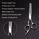 Tesouras de Cabeleireiro Duráveis e Afiadas para Cortar Cabelo e Tesoura de Afinar Dentes para Barbeiro (Tesoura de Afinar Prateada), Tesoura de Afinar