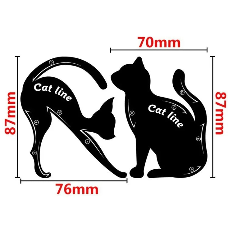 20 Peças / 10 Conjuntos Modelo de Ferramenta de Maquilhagem para Olhos Linha de Gato para Mulheres