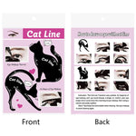 20 Peças / 10 Conjuntos Modelo de Ferramenta de Maquilhagem para Olhos Linha de Gato para Mulheres