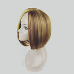 Peruca Corte Bob para Mulheres (Linho Dourado)