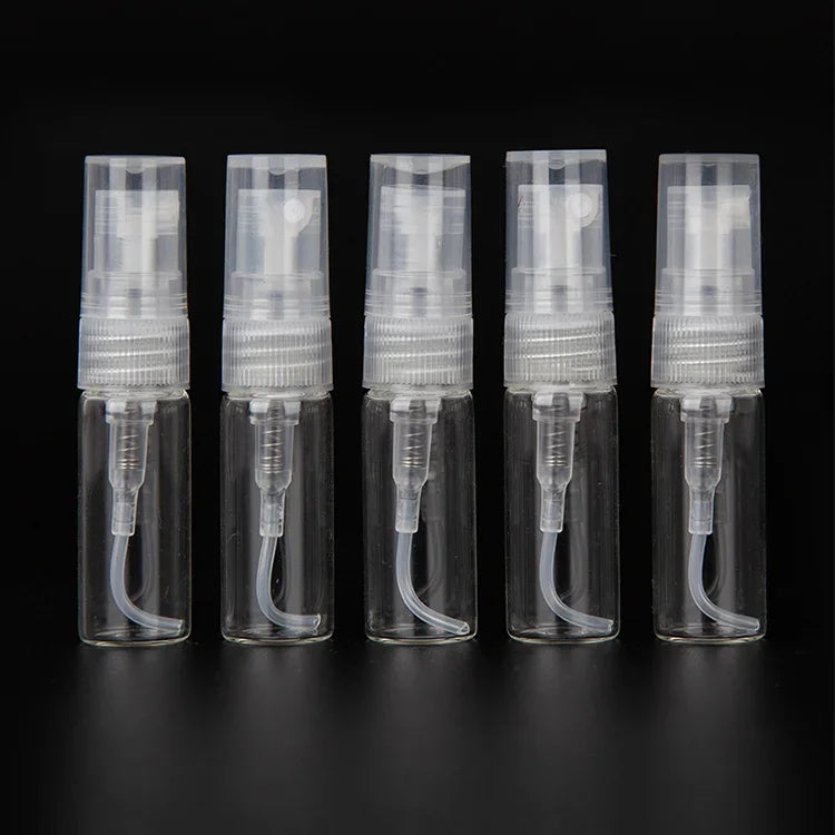 50 Peças Frasco de Perfume Frasco de Spray Frasco Vazio, Capacidade: 2ML (Transparente), 2ML (Transparente)