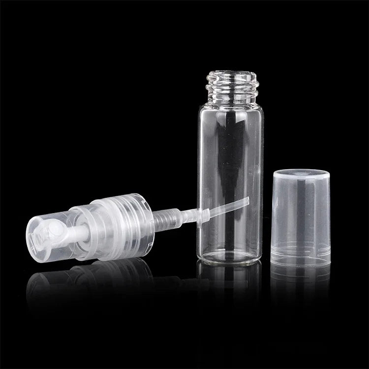 50 Peças Frasco de Perfume Frasco de Spray Frasco Vazio, Capacidade: 2ML (Transparente), 2ML (Transparente)