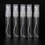 50 Peças Frasco de Perfume Frasco de Spray Frasco Vazio, Capacidade: 5ML (Transparente), 5ML (Transparente)