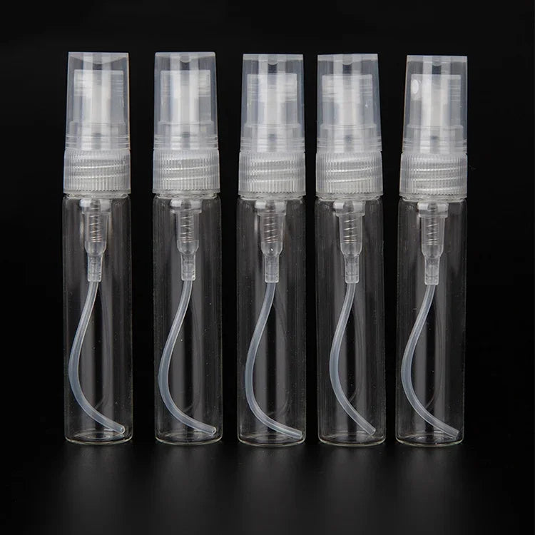 50 Peças Frasco de Perfume Frasco de Spray Frasco Vazio, Capacidade: 5ML (Transparente), 5ML (Transparente)