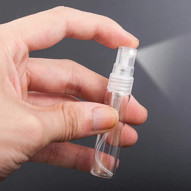 50 Peças Frasco de Perfume Frasco de Spray Frasco Vazio, Capacidade: 5ML (Transparente), 5ML (Transparente)