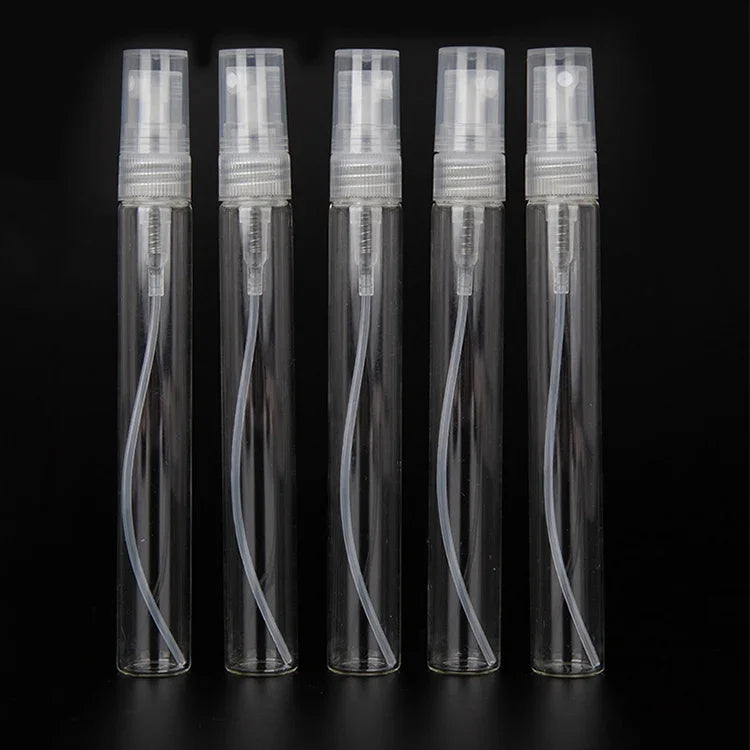 50 Peças Frasco de Perfume Frasco de Spray Frasco Vazio, Capacidade: 10ML (Transparente), 10ML (Transparente)