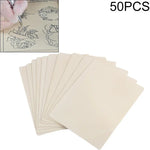 50 PCS Pele de Silicone para Exercício de Tatuagem em Branco