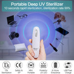 Lâmpada Esterilizadora Portátil de Luz UVC LED, Lâmpada de Bastão de Desinfeção