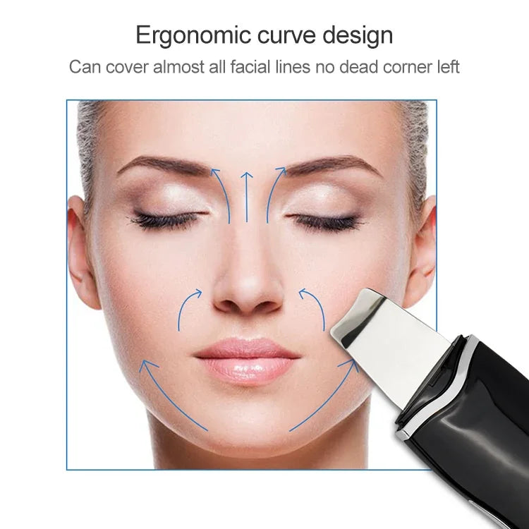 Máquina de Beleza Ultrassónica BLK-D016 para Pele, Instrumento de Massagem Facial Doméstico com Vibração