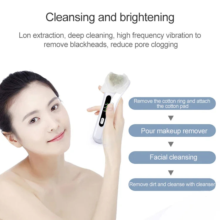 Instrumento de Importação e Exportação de Íons BLK-D020 para Massagem Facial, Aquecimento e Vibração, Cuidados Faciais