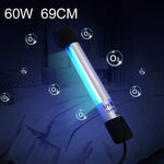 Barra de Luz de Desinfeção Portátil com Luz Ultravioleta de Ozono Forte de 60W e 69cm, Plugue CN, 60W 69cm