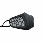 Máscara Respiratória de Silicone Protetora Reutilizável PM2.5 KN95 com Filtro Substituível, Máscara Facial Antivirus Anti-embaçamento, Reutilizável PM2.5 KN95