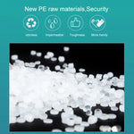 100 PCS Luvas Descartáveis de Exame em PVC Transparentes para Uso Doméstico, Luvas Protetoras Táteis, Tamanho: L, 100 PCS L