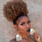Peruca de Rede de Cabelo Cacheado e Volumoso Estilo Afro Europeu e Americano