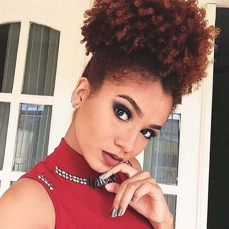 FBBZT02 Peruca de Rede de Cabelo Cacheado Fofo Estilo Explosão para Pessoas Negras Europeias e Americanas