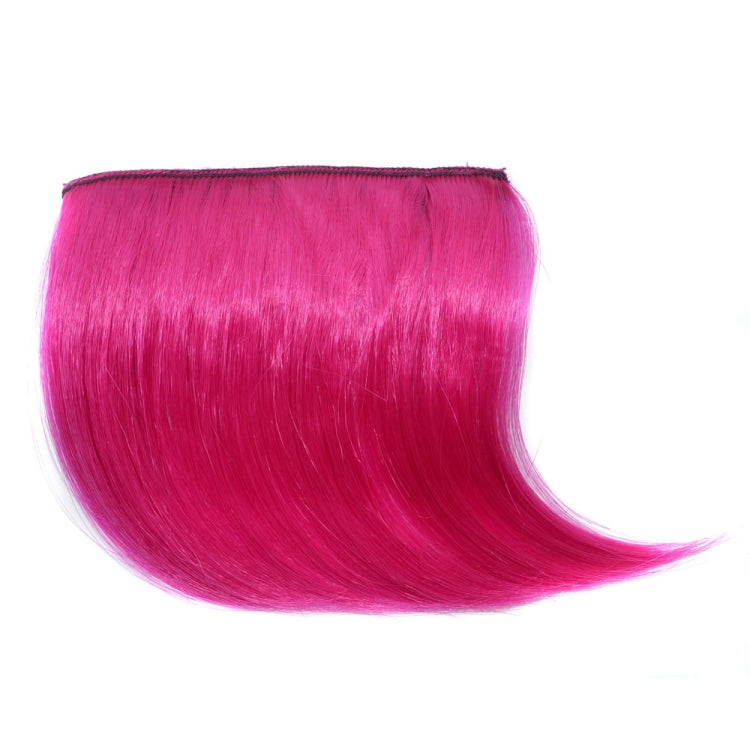 Extensão de Cabelo Invisível Sem Costura com Gradiente de Cor Peça de Peruca de Cabelo Liso Peça de Franja Colorida