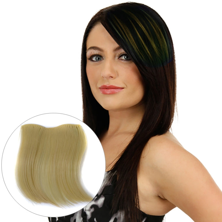 Extensão de Cabelo Invisível Sem Costura com Gradiente de Cor Peça de Peruca de Cabelo Liso Peça de Franja Colorida