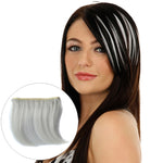 Extensão de Cabelo Invisível Sem Costura com Gradiente de Cor Peça de Peruca de Cabelo Liso Peça de Franja Colorida