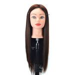 Cabeça de Manequim para Prática de Trança de Cabelo com Disco, Modelo para Estilização e Corte de Peruca, Castanho, Preto, Marrom, Bege