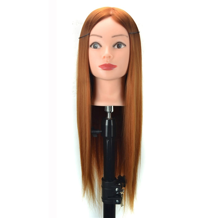 Cabeça de Manequim para Prática de Trança de Cabelo com Disco, Modelo para Estilização e Corte de Peruca, Castanho, Preto, Marrom, Bege