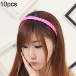 10 PCS Grampos de Cabelo Torcidos para Peruca Joalharia Bandolete Fivela de Cabelo (Amarelo Claro)