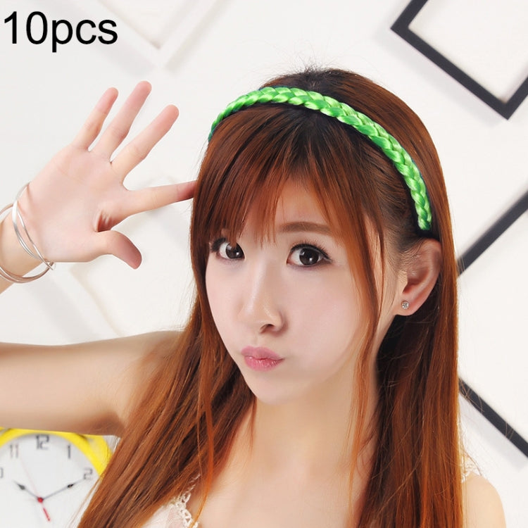 10 PCS Grampos de Cabelo Torcidos para Peruca Joalharia Bandolete Fivela de Cabelo (Amarelo Claro)