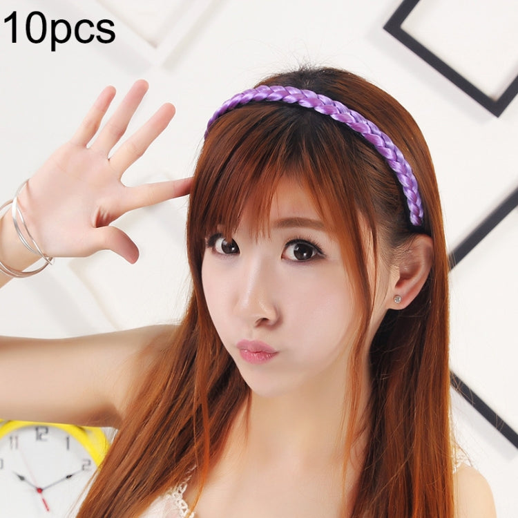 10 PCS Grampos de Cabelo Torcidos para Peruca Joalharia Bandolete Fivela de Cabelo (Amarelo Claro)