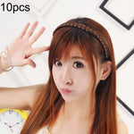 10 PCS Grampos de Cabelo Torcidos para Peruca Joalharia Bandolete Fivela de Cabelo (Amarelo Claro)
