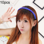 10 PCS Grampos de Cabelo Torcidos para Peruca Joalharia Bandolete Fivela de Cabelo (Amarelo Claro)