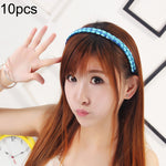 10 PCS Grampos de Cabelo Torcidos para Peruca Joalharia Bandolete Fivela de Cabelo (Amarelo Claro)