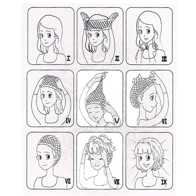Peruca Europeia e Americana com Gradiente Preto para Castanho Claro com Cabelo Curto e Pequeno Cacheado para Mulheres