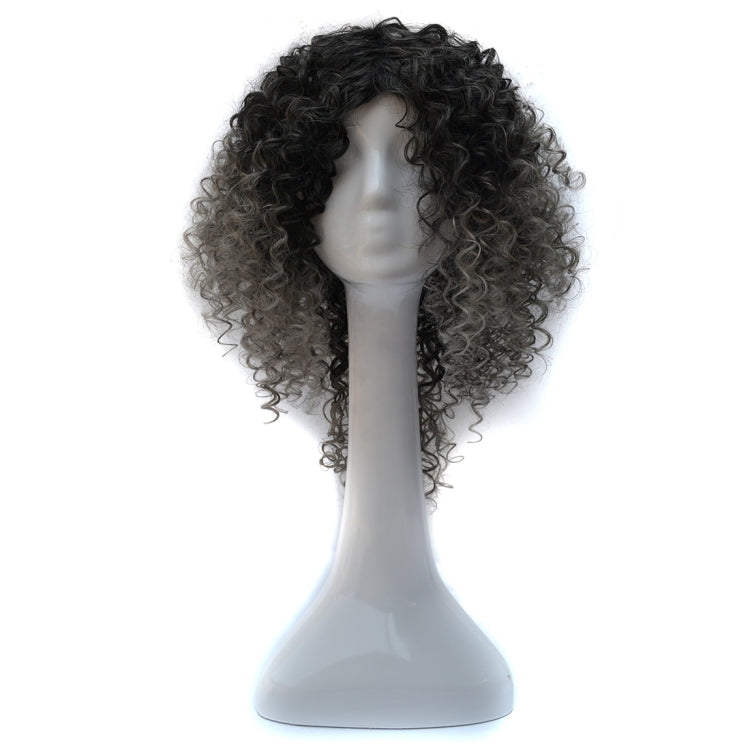 T191006 Peruca Europeia e Americana com Cabelo Curto e Pequeno Cacheado para Mulheres