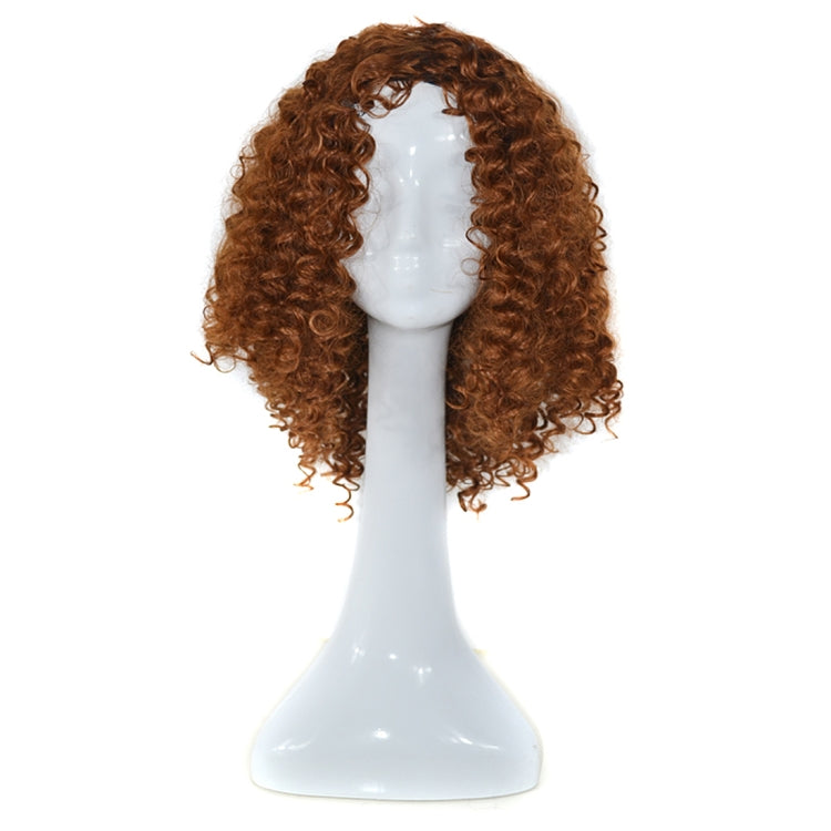 T191006 Peruca Europeia e Americana com Cabelo Curto e Pequeno Cacheado para Mulheres
