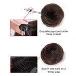 Pacote de Cabelo com Coque em Forma de Flor (Castanho)