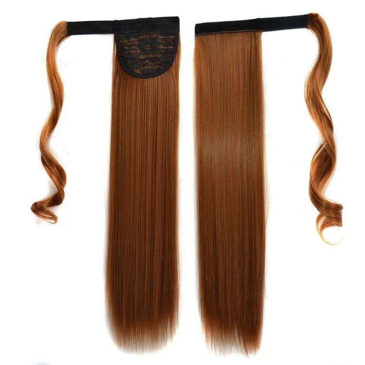 Peruca Estilo Bandagem Invisível Sem Costura Nº 27 Cabelo Longo Liso Peruca Rabo de Cavalo, Nº 27