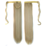 613H16# Peruca invisível sem costura estilo bandagem Cabelo longo liso Peruca Rabo de cavalo, 613H16#