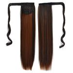 2H30# Peruca invisível sem costura estilo bandagem Cabelo longo liso Peruca Rabo de cavalo, 2H30#