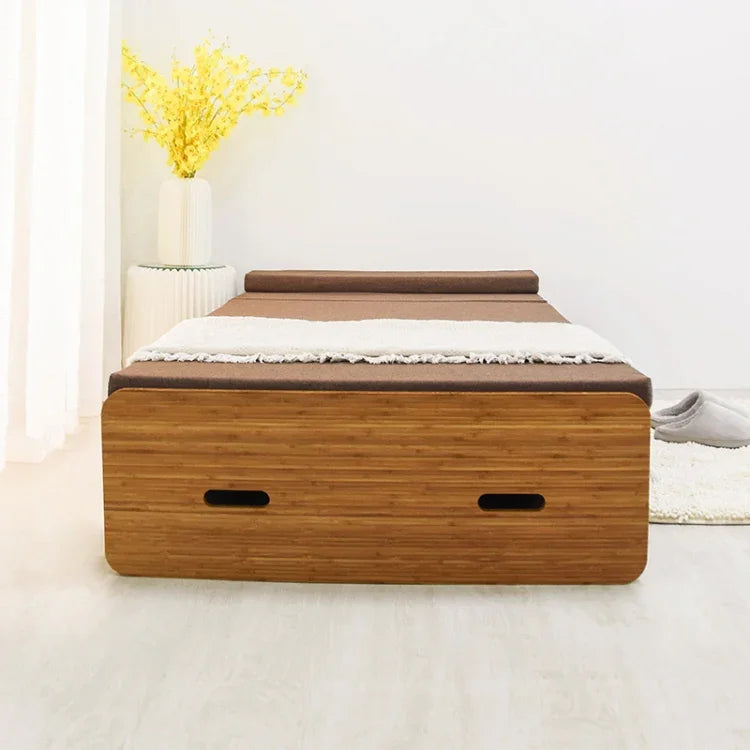 Cama Individual Criativa Dobrável, Tamanho: Largura: 200x90cm, Tamanho: Largura: 200x90cm (Cinza), Tamanho: Largura: 200x90cm (Castanho)