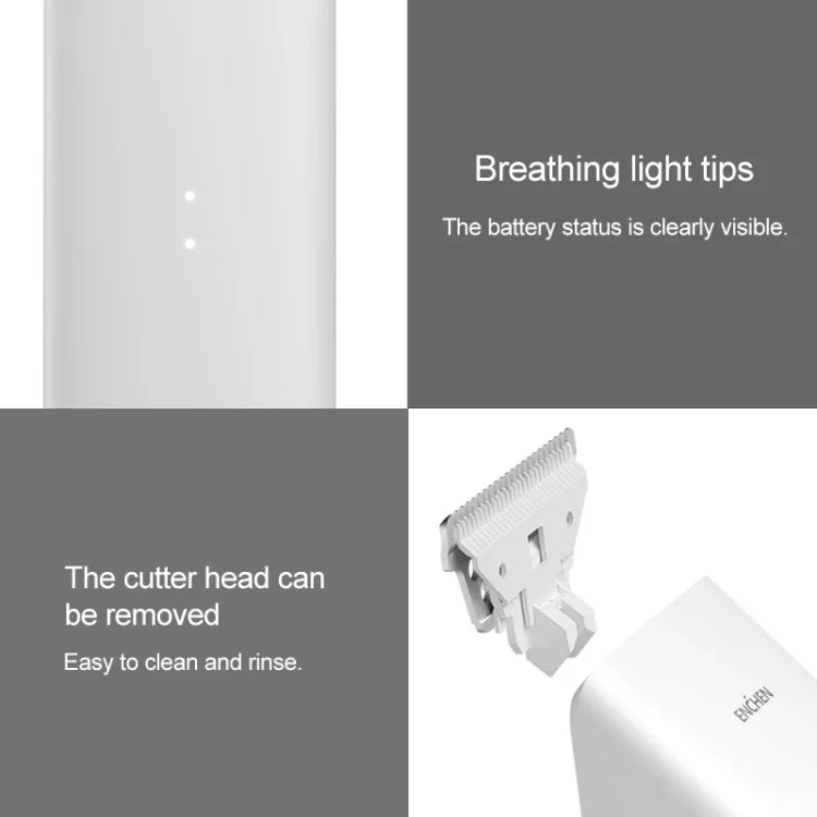 Máquina de Cortar Cabelo Elétrica Original Xiaomi Enchen Boost com Carregamento Rápido Inteligente