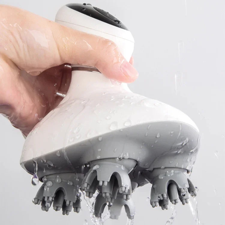 Massageador Elétrico Inteligente 3D para Cabeça e Couro Cabeludo