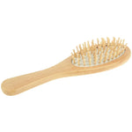 Pente de Massagem de Madeira Natural com Base de Borracha e Escova de Madeira, Tamanho: Pequeno, Pequeno (Branco)